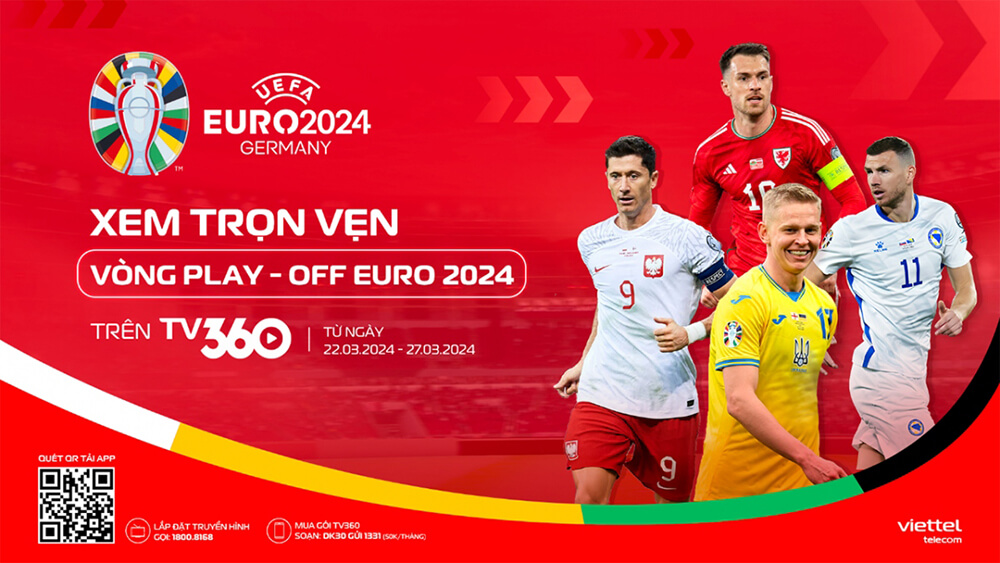 Xem trọn vẹn EURO 2024 trên TV360